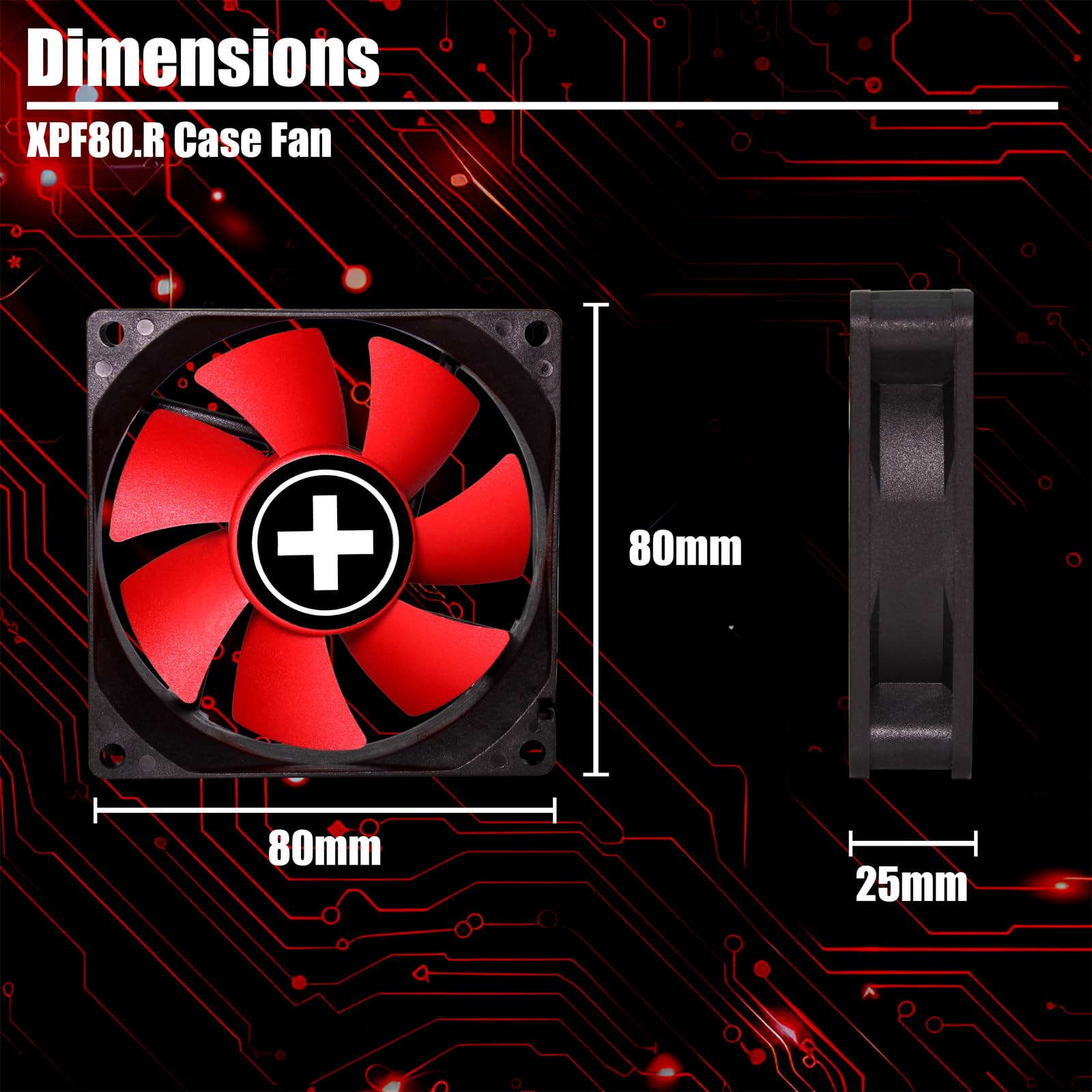 Xilence Performance C XF037 Lüfter 80mm 3PIN
