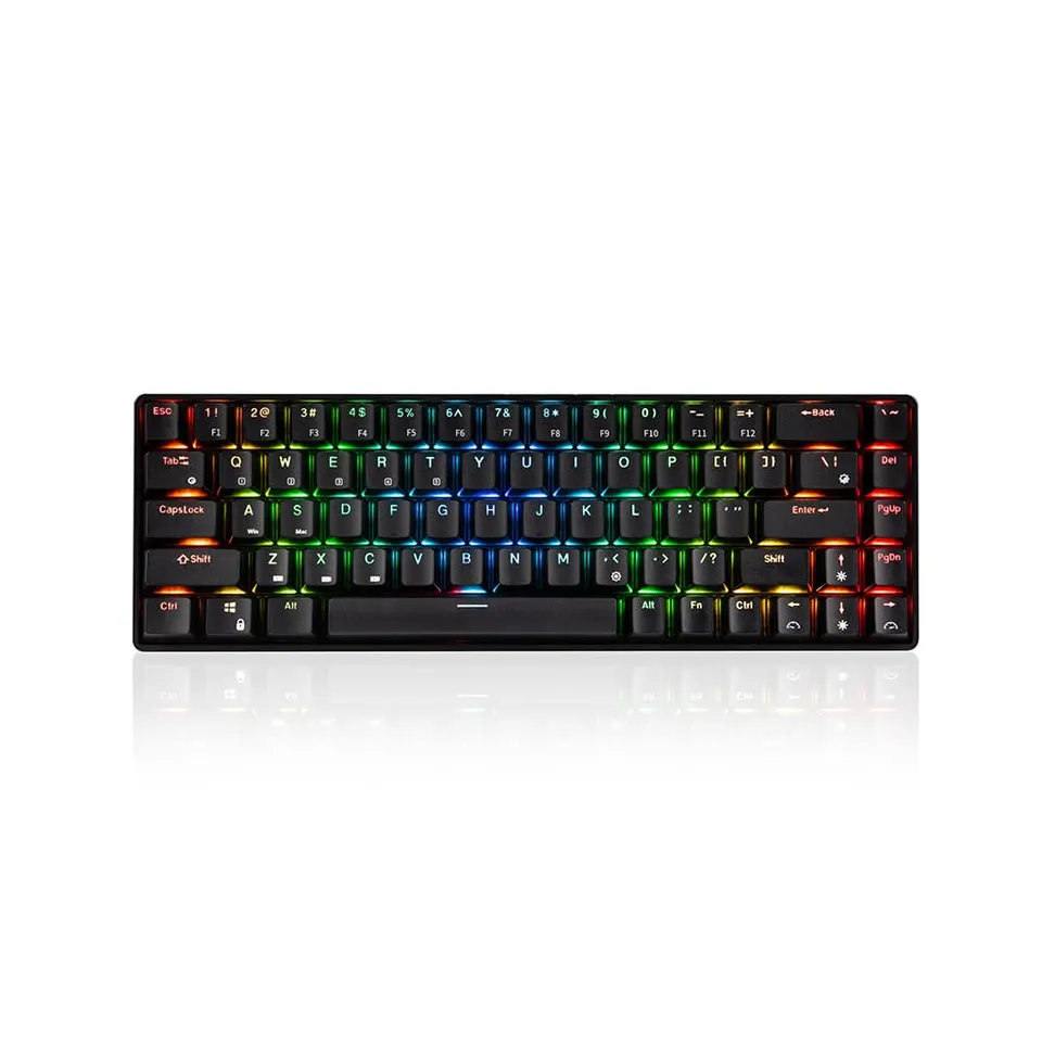 Modecom Volcano Lanparty RGB BT Tastatur 65% Gateron Yellow