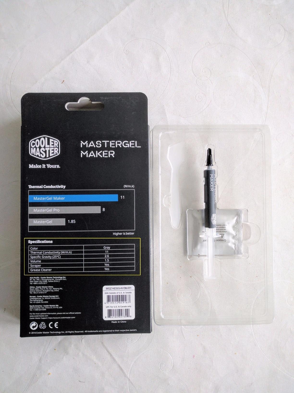 Cooler Master MasterGel Maker Wärmeleitpaste 11 W/mK 4 ml