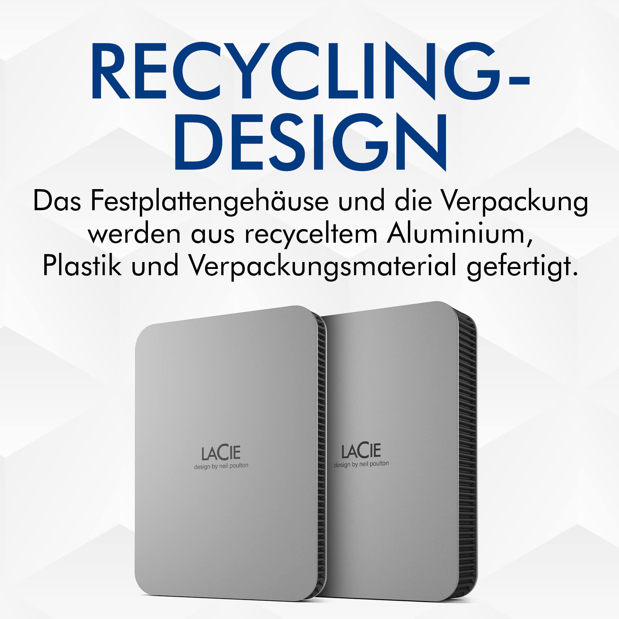 LaCie Mobile Drive Festplatte 1TB USB-C Diamant-Design