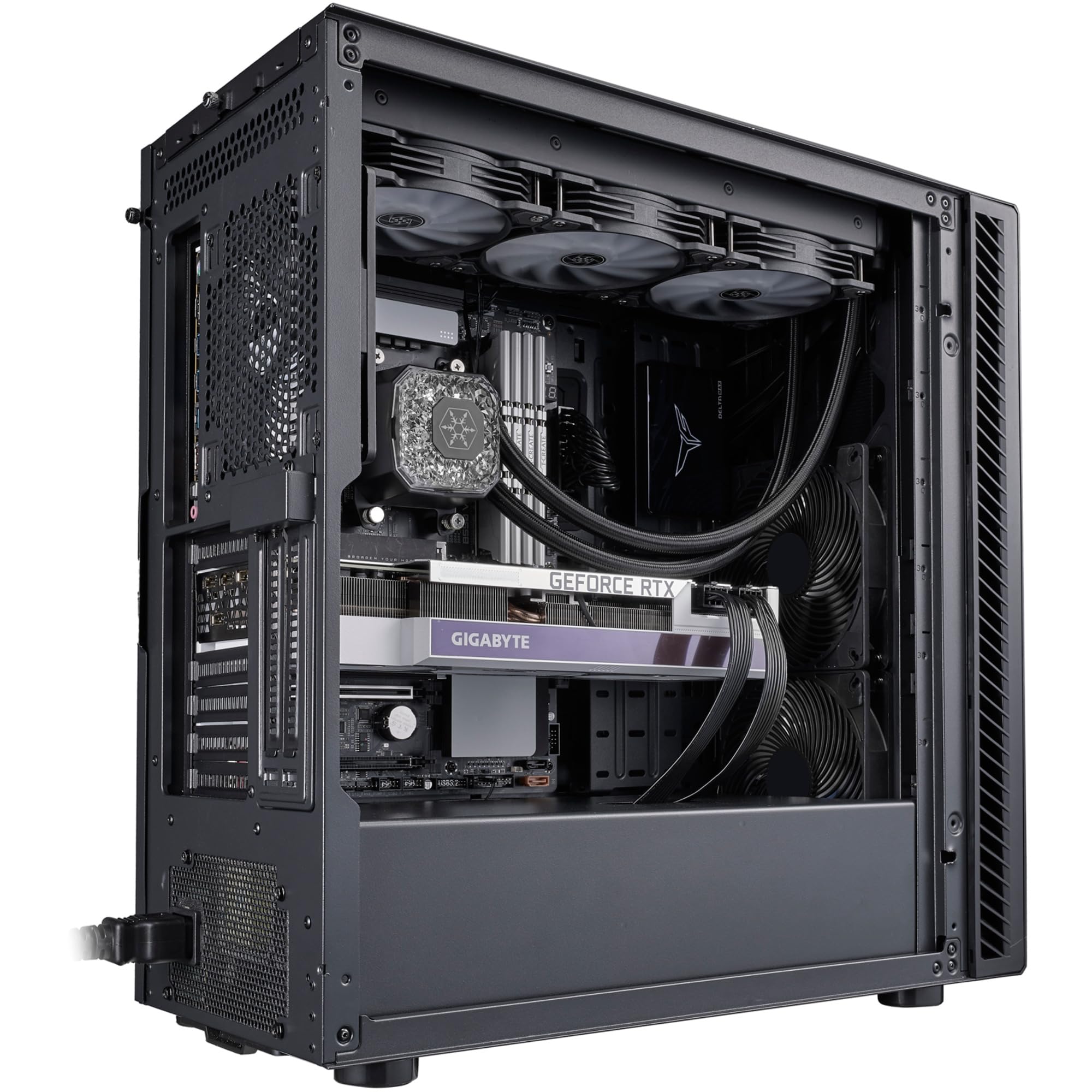 SilverStone SETA SST-SEQ1B Mid-Tower-Gehäuse schwarz silent