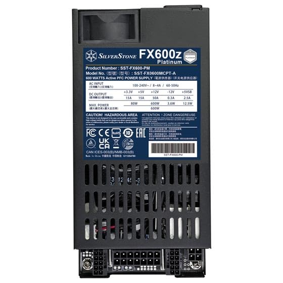 SilverStone SFX FX600z 600W Flex ATX Netzteil Platinum