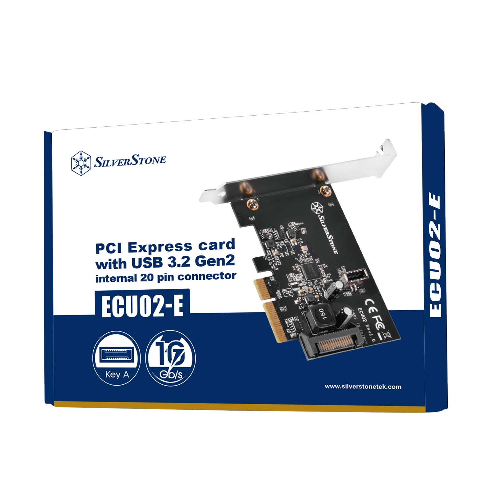 SilverStone ECU02-E USB-Karte 3.2 Gen2 intern