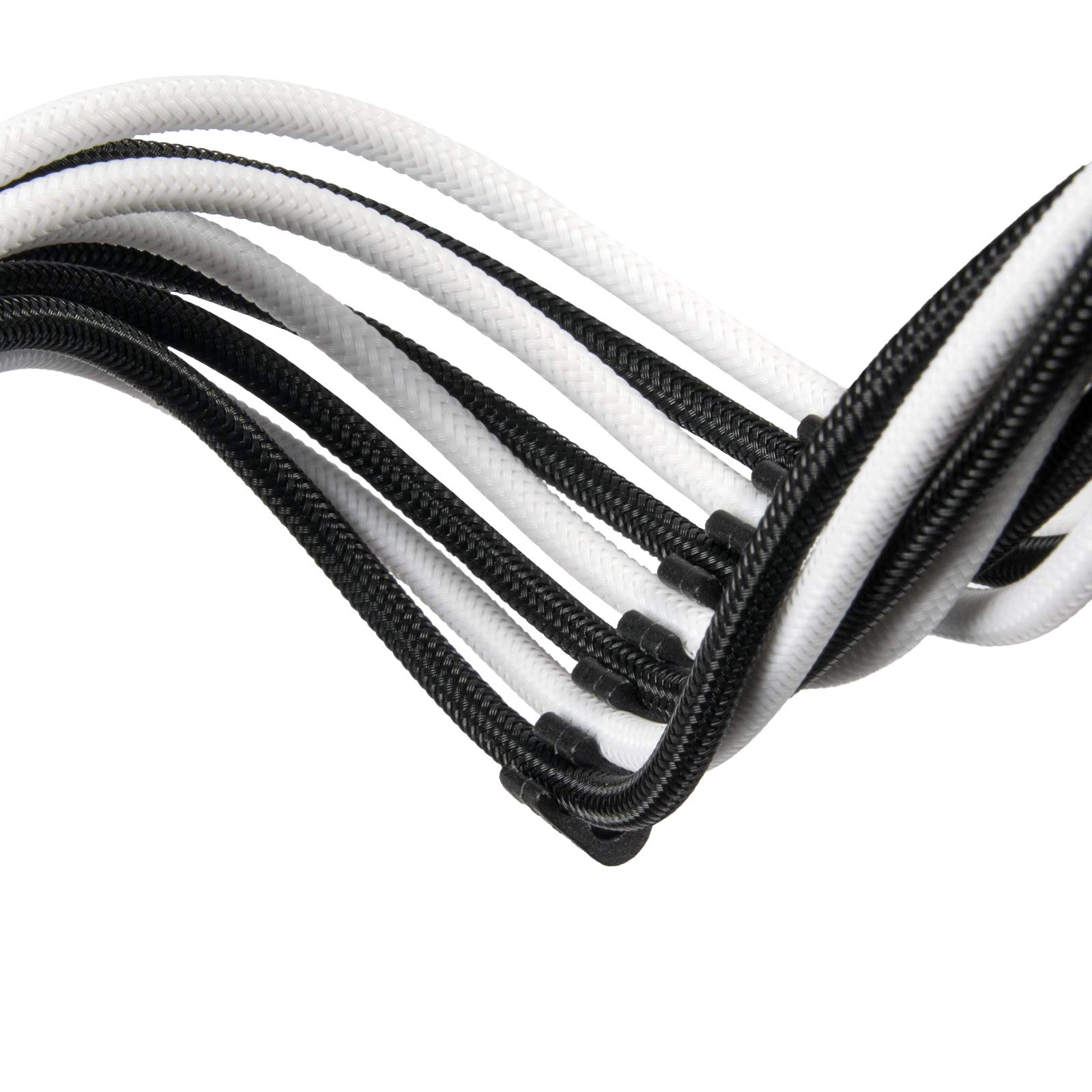SilverStone PP07E-MBBW Kabelset Verlängerung schwarz-weiß