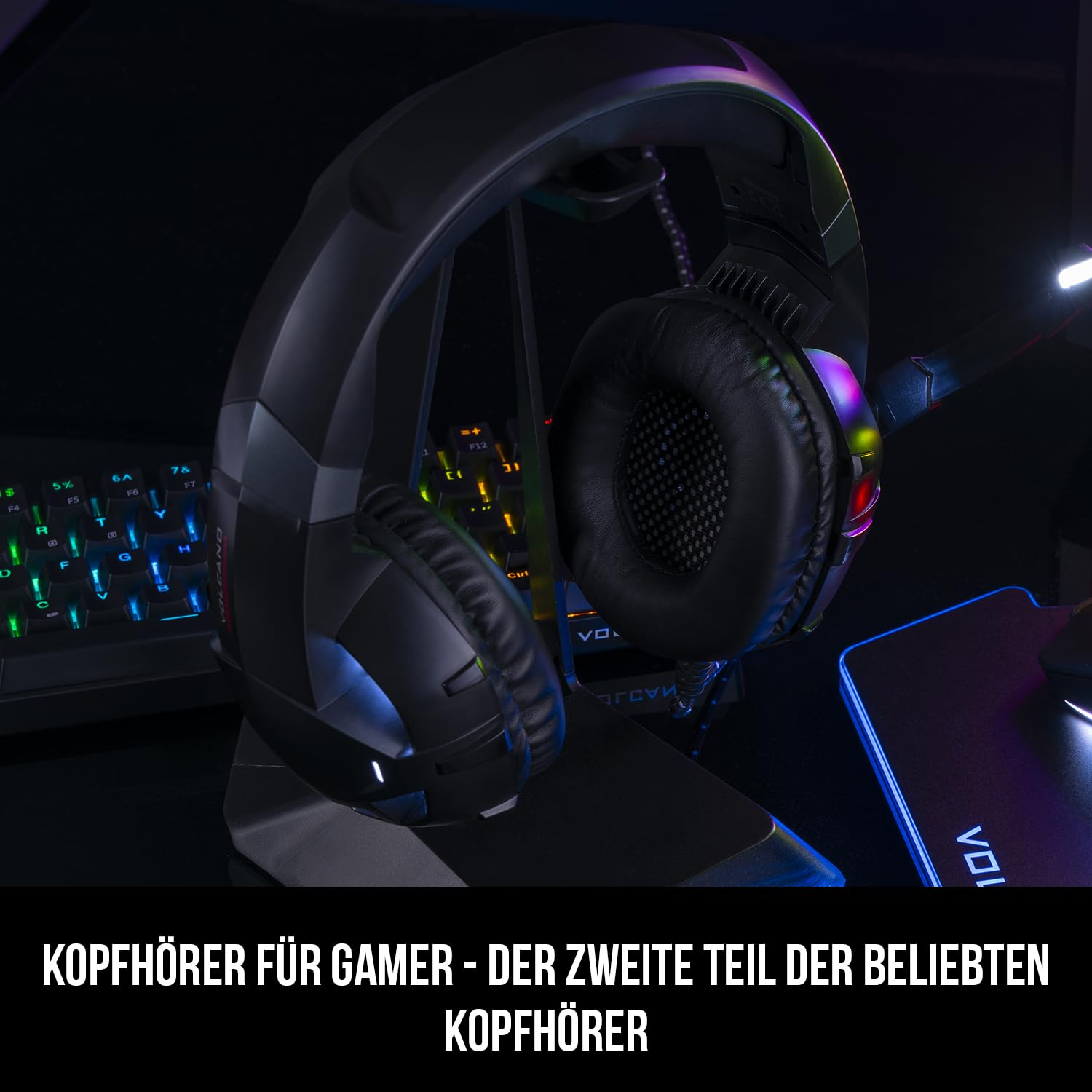 Modecom Volcano MC-849 Shield2 Gaming-Headset schwarz USB 50 mm