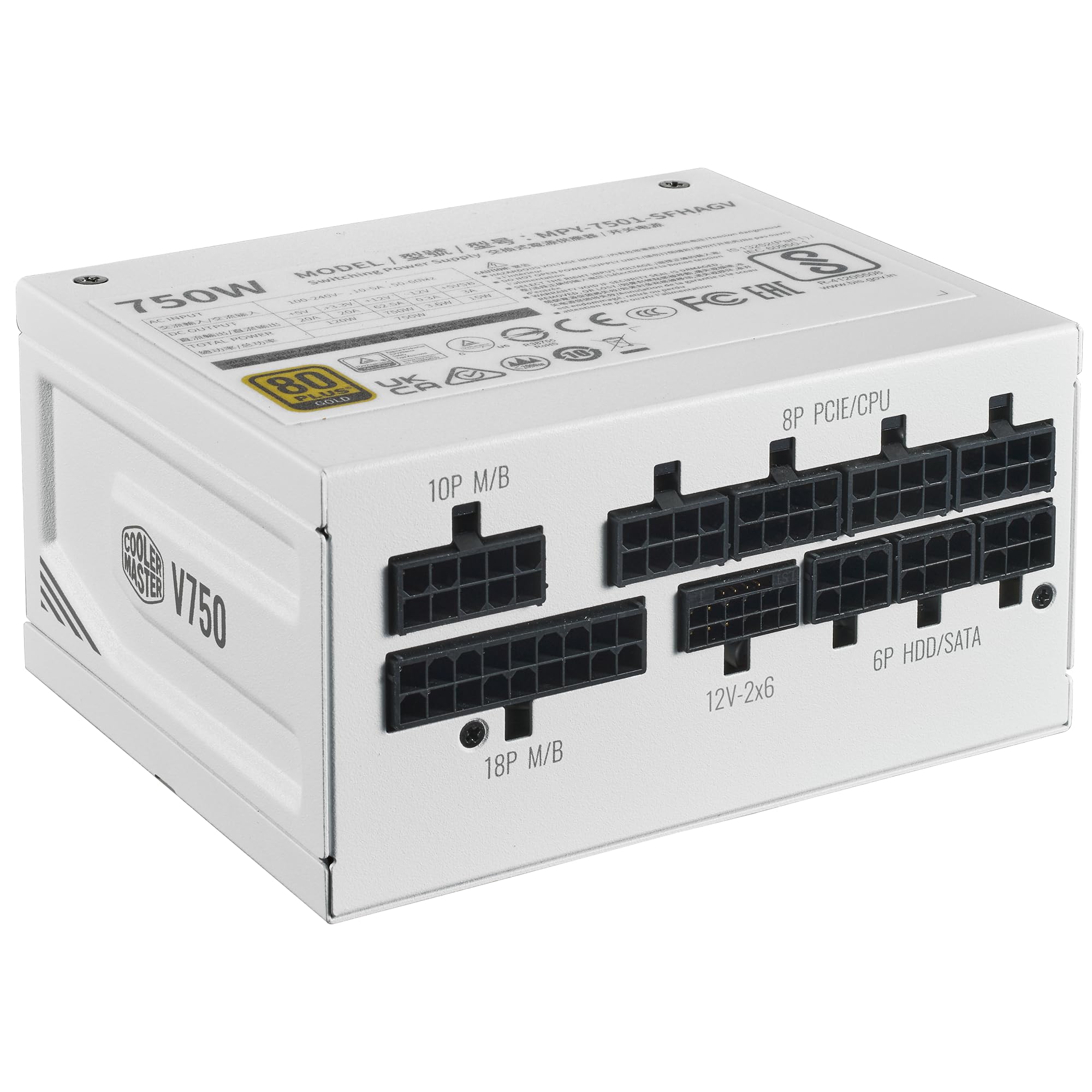 Cooler Master V750 SFX Gold Netzteil 750W ATX 3.1 Weiß