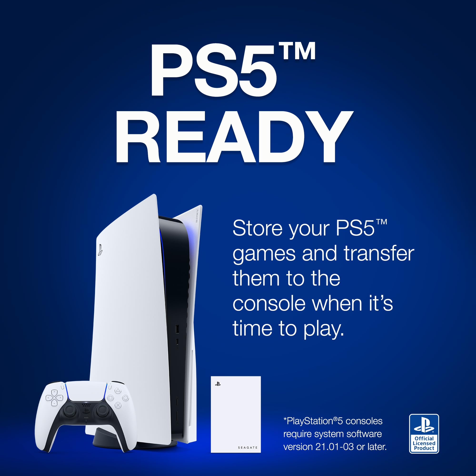 Seagate Game Drive STLV5000202 externe Festplatte 5TB PS5