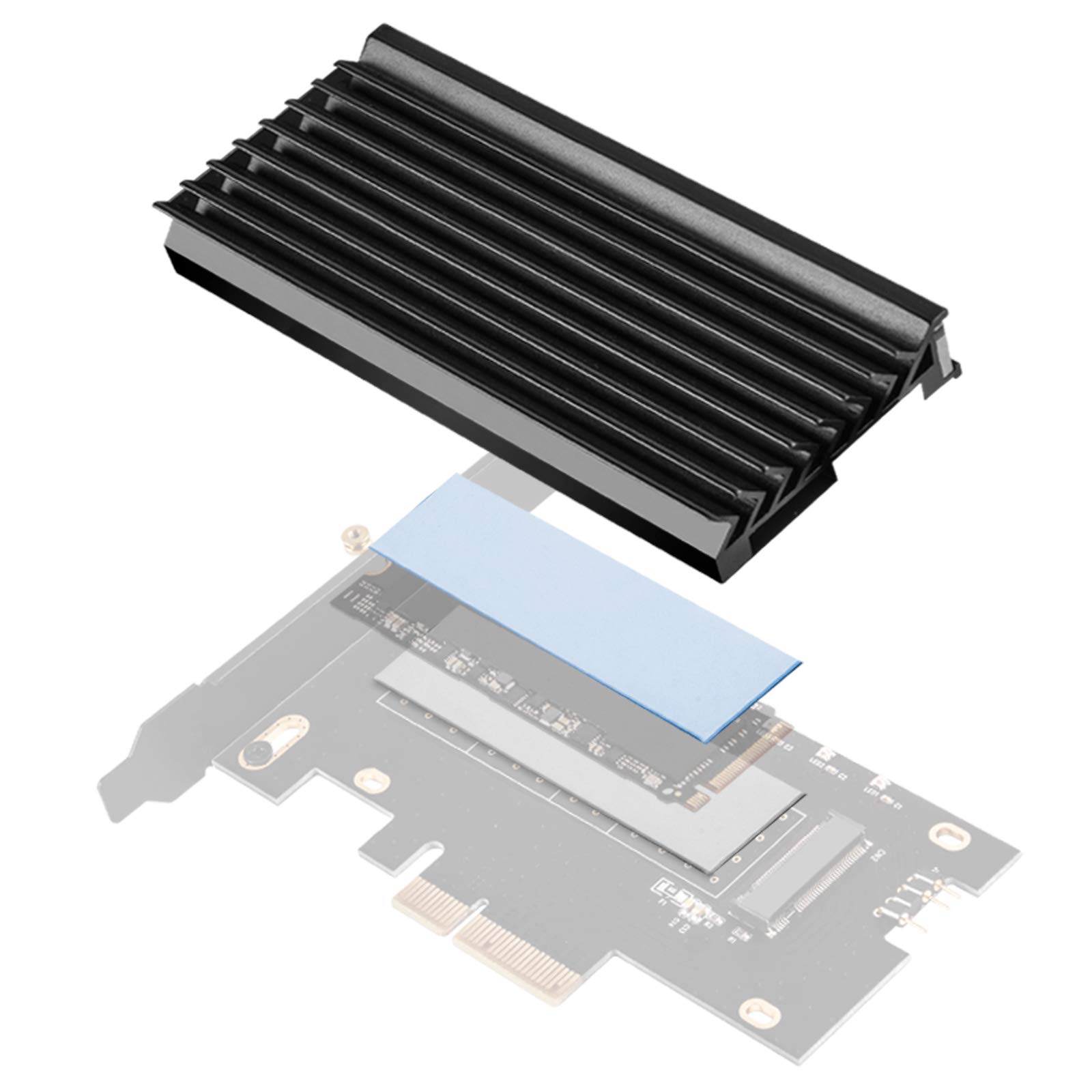 SilverStone ECM24-ARGB M.2 Adapterkarte PCIe x4 mit Kühlkörper