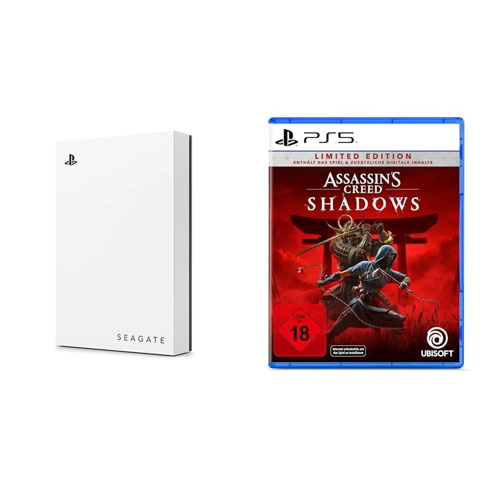 Seagate Game Drive PS5 Festplatte 2TB Assassin's Creed Bundle