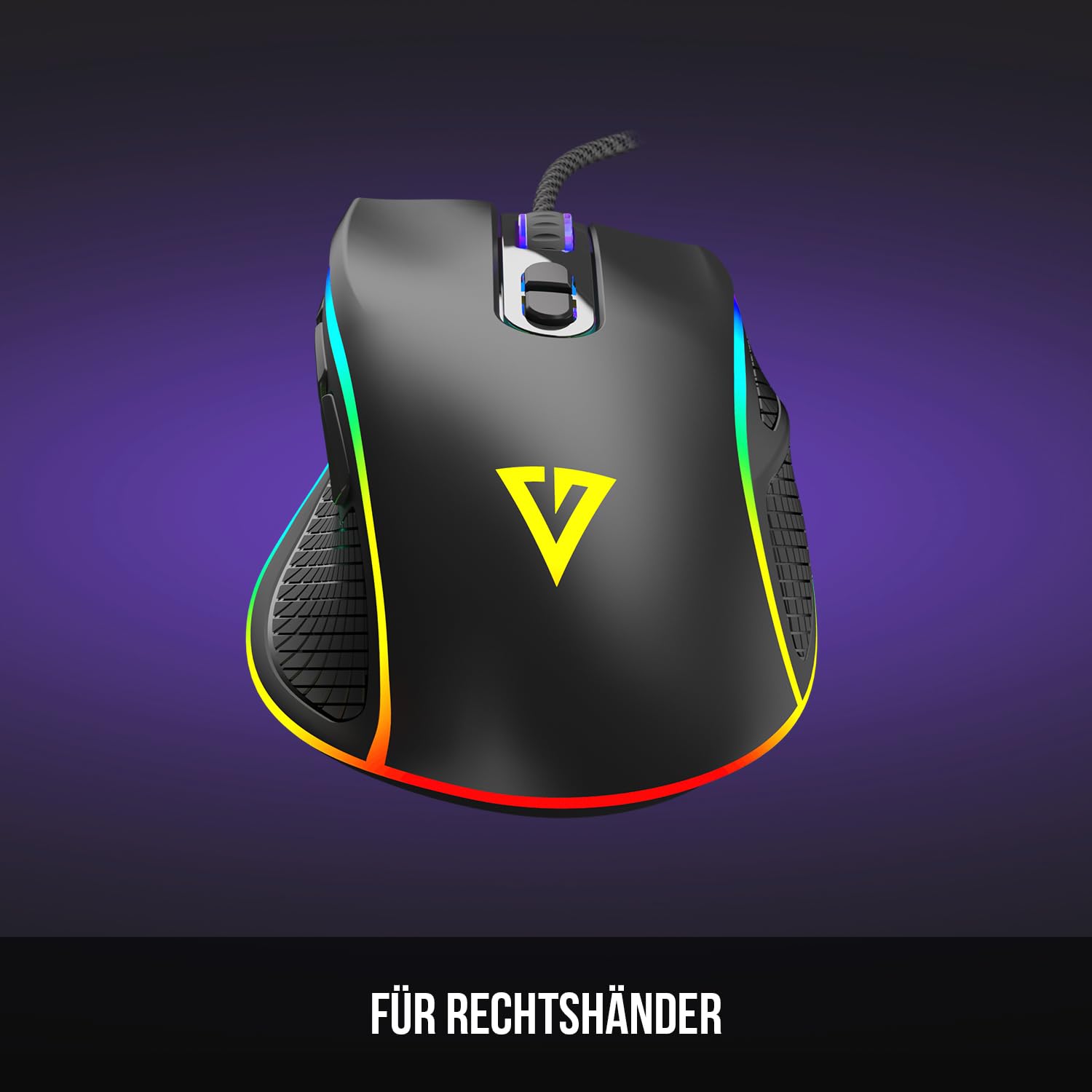 Modecom Volcano Veles Gaming Maus kabelgebunden RGB 7 Tasten