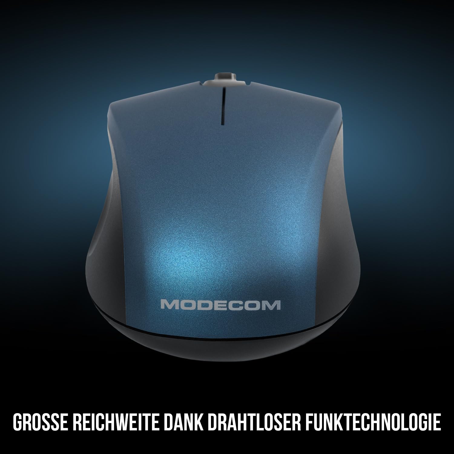 Modecom Mice MC-WM10S Funkmaus blau leise 2,4 GHz