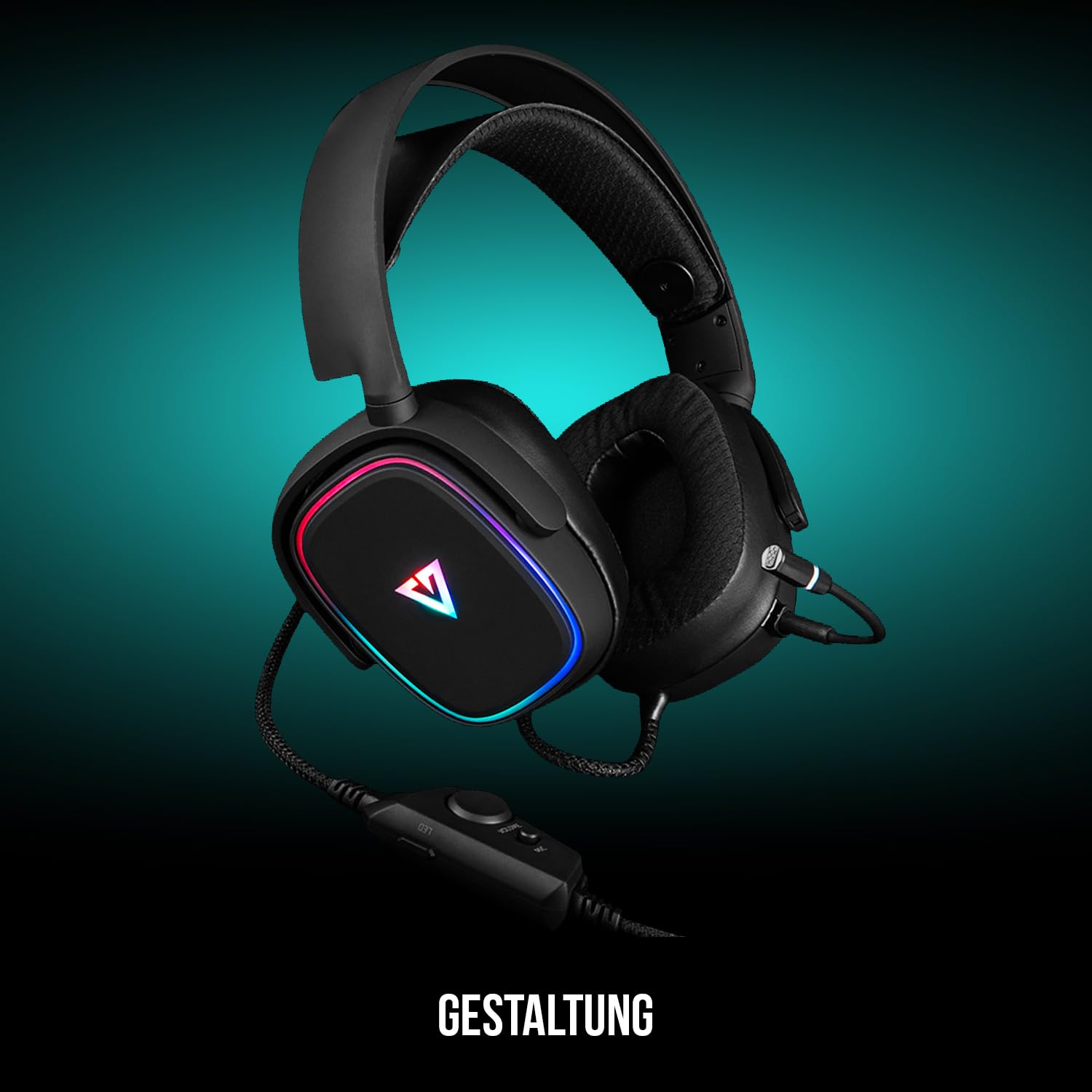 Modecom Volcano MC-899 Prometheus Gaming-Headset USB schwarz
