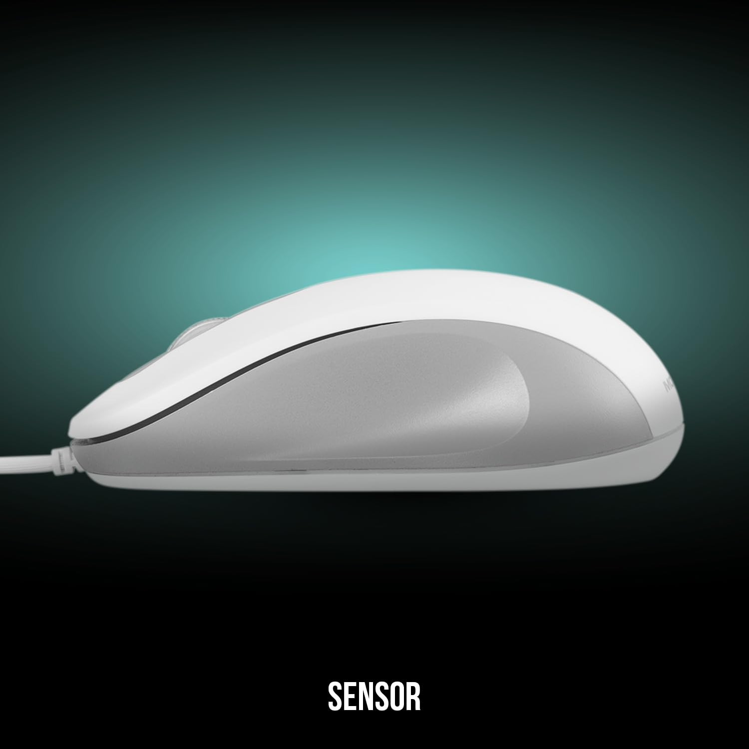 Modecom MC-M10S Maus weiß USB silent optisch