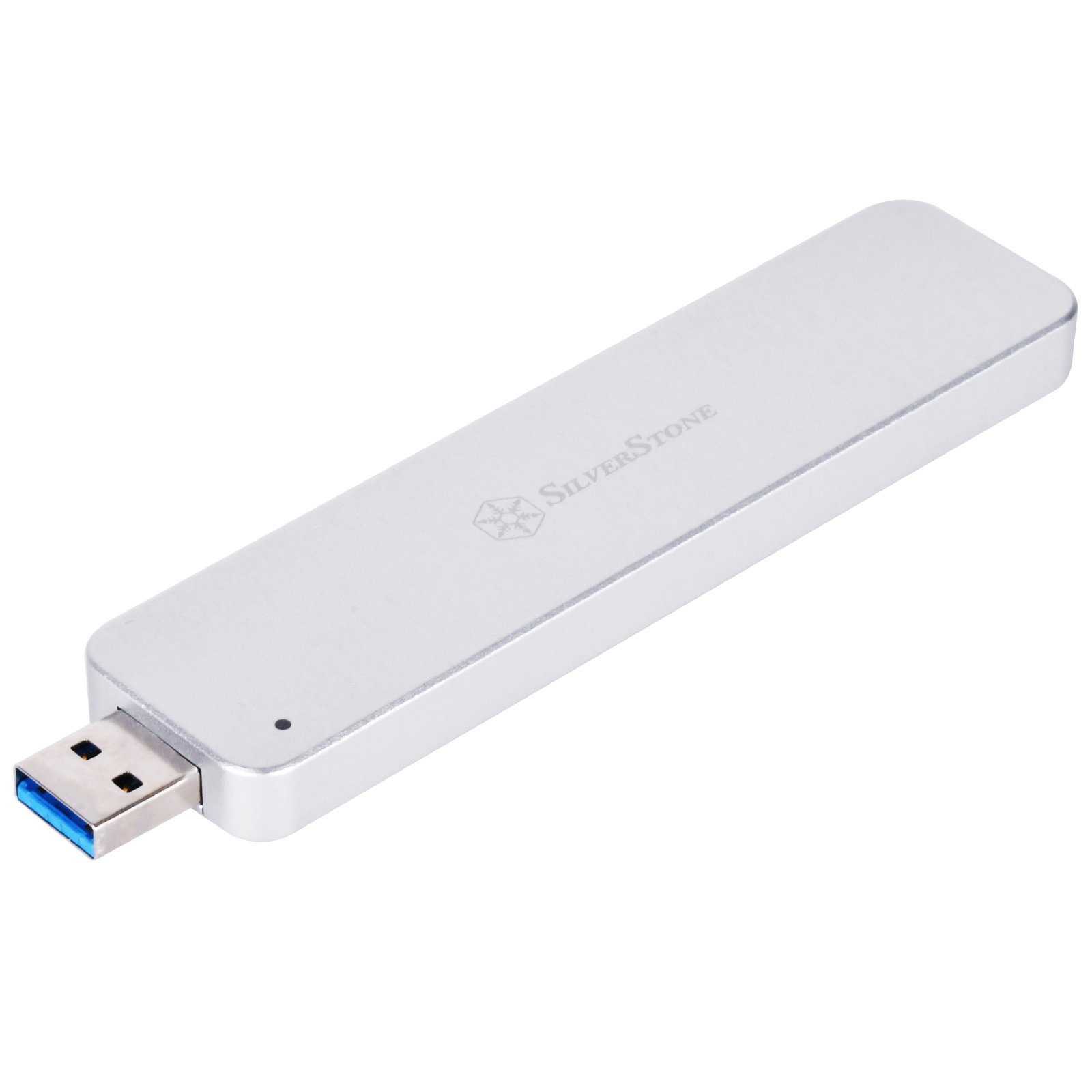 SilverStone Case Storage MS09S SSD-Gehäuse M.2 SATA Silber