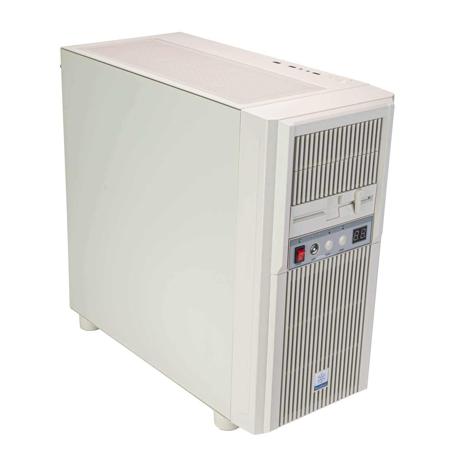 SilverStone FLP03 M-ATX Retro-Gehäuse Weiß 360mm