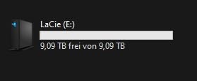 LaCie d2 Professional Festplatte 8TB USB-C Alu