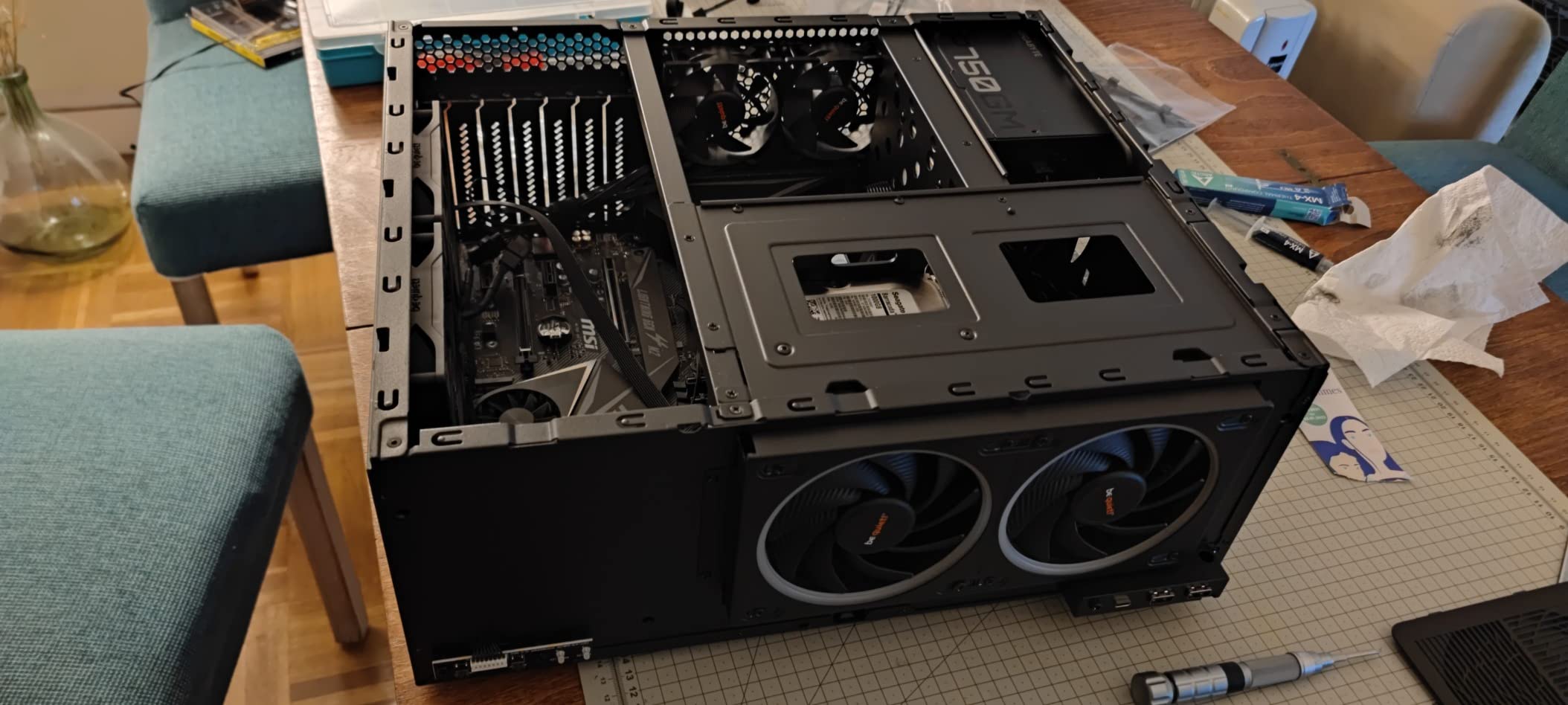 SilverStone Grandia GD11 HTPC-Gehäuse Dual-Kammer schwarz