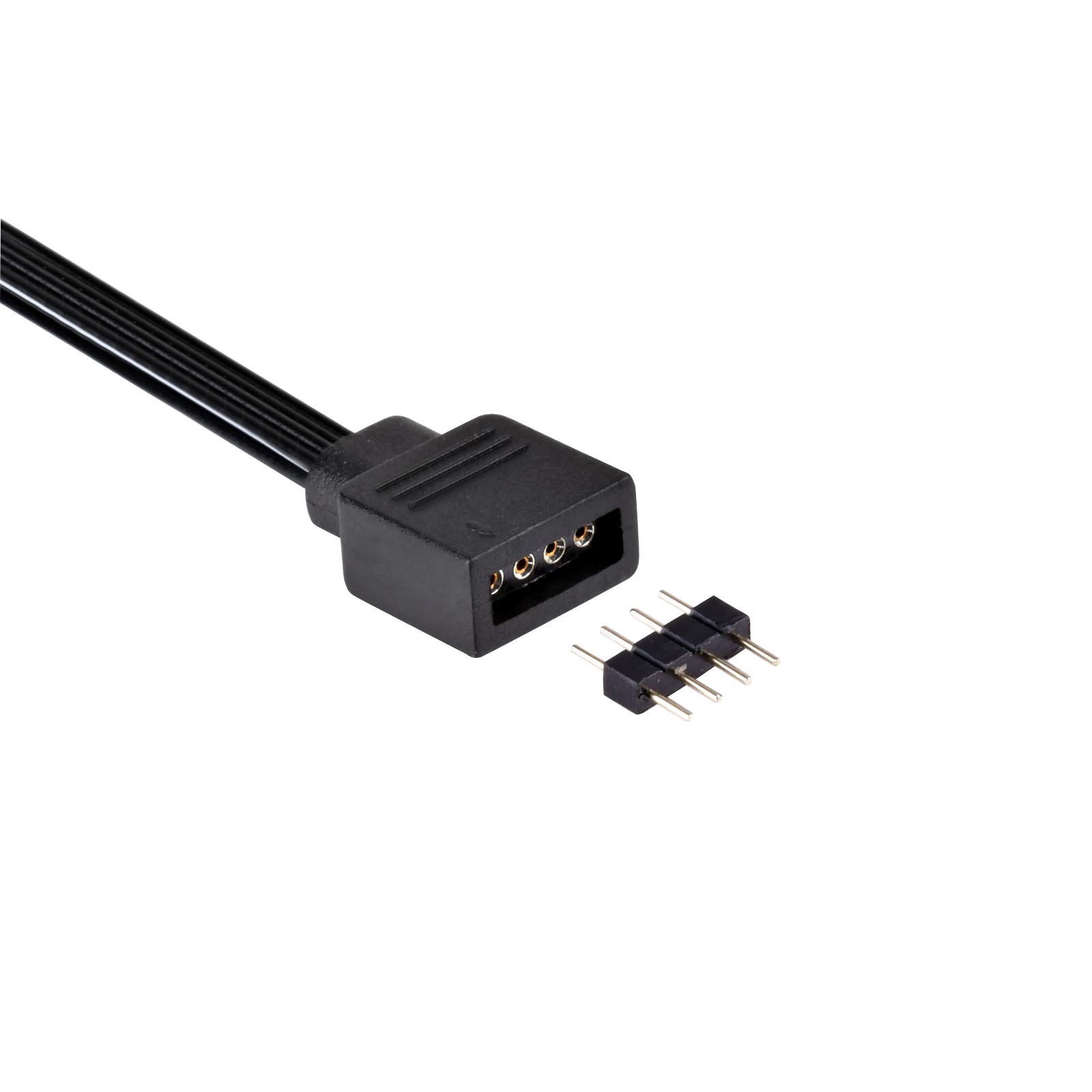 SilverStone CPL01 RGB Y-Verlängerungskabel 4er Set 4-Pin