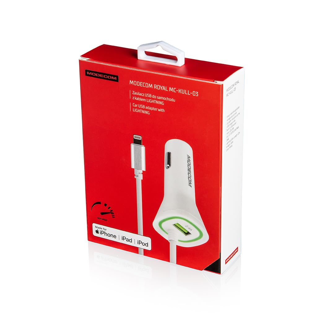 Modecom Kull Royal Kfz-Ladegerät mit Lightning-Kabel USB