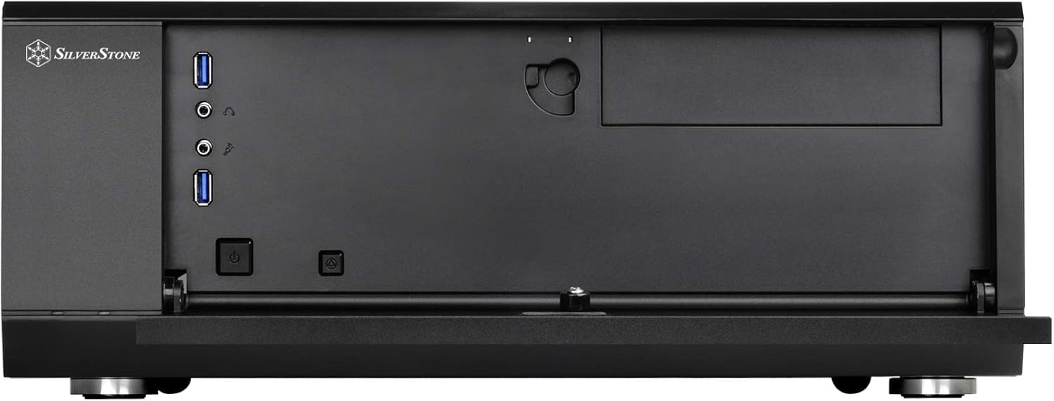 SilverStone Grandia GD10B HTPC Gehäuse schwarz ATX leise