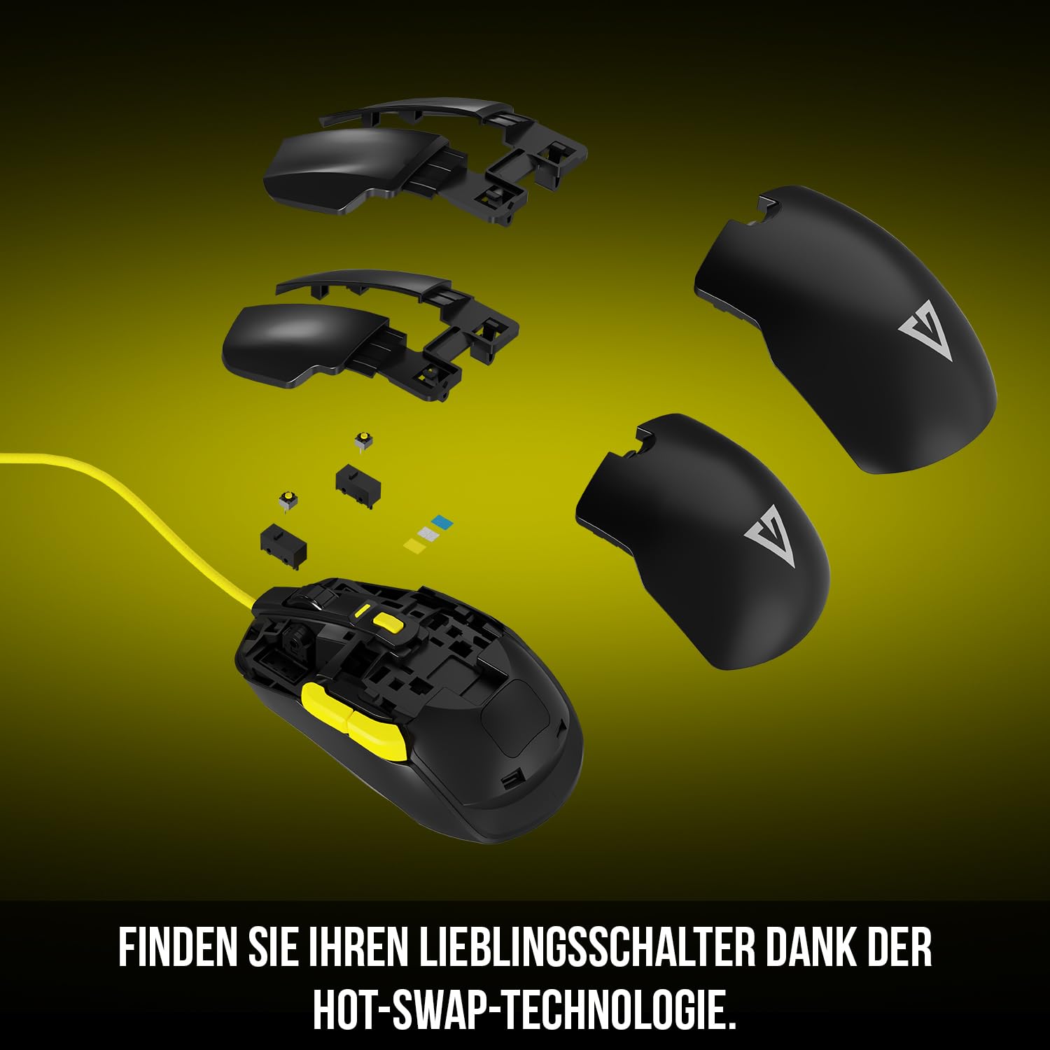 Modecom Volcano Jager Gaming Maus kabelgebunden RGB 12000 DPI