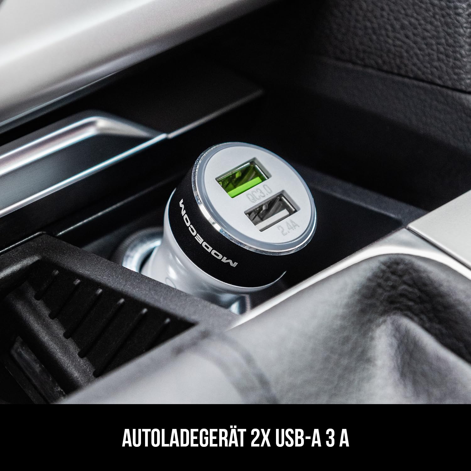 Modecom MC-QCU2-07 Autoladegerät 2x USB-A Quick Charge